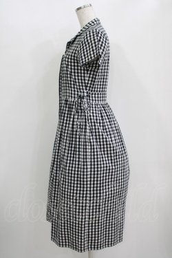 画像2: merry jenny / ギンガムシャツワンピース  黒 H-25-10-28-044-LO-OP-KB-ZH