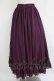 画像1: ATELIER PIERROT / ロングバッスルスカート  パープル H-25-10-28-047-EL-SK-KB-ZH (1)