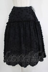 Jane Marple / Cut flower lace dress skirt  ブラック H-25-10-28-049-JM-SK-KB-ZH