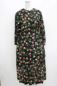 Jane Marple / Fortune gardeｎ side ribbon dress M ブラック H-25-10-28-006-JM-OP-ET-ZT281