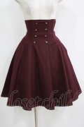 EXCENTRIQUE / Concertoコルセットスカート S/M ボルドー H-25-10-28-052-EL-SK-KB-ZH