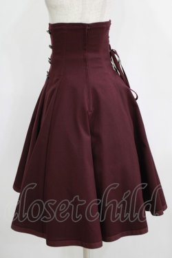 画像2: EXCENTRIQUE / Concertoコルセットスカート S/M ボルドー H-25-10-28-052-EL-SK-KB-ZH