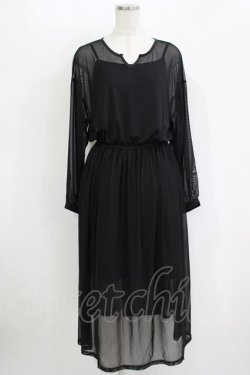 画像1: merry jenny / シアーワンピース F 黒 H-25-10-28-055-LO-OP-KB-ZH