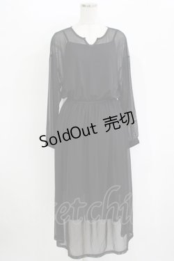 画像1: merry jenny / シアーワンピース F 黒 H-25-10-28-055-LO-OP-KB-ZH