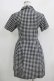 画像3: merry jenny / ギンガムシャツワンピース  ブラック H-25-10-28-056-LO-OP-KB-ZH (3)
