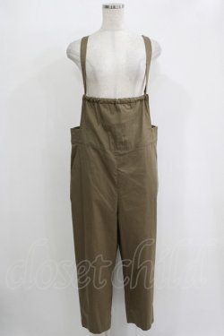 画像1: Jane Marple Dans Le Salon / テーパードサロペットパンツ M カーキ H-25-10-28-062-JM-PA-KB-ZH