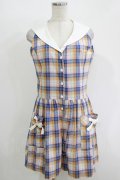Katie / SHAKE A CHECK! play suit - ブルー H-25-10-28-063-LO-OP-KB-ZH