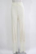 merry jenny / シアーニットラメメロウパンツ  アイボリー H-25-10-28-064-LO-PA-KB-ZH