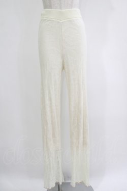 画像1: merry jenny / シアーニットラメメロウパンツ  アイボリー H-25-10-28-064-LO-PA-KB-ZH