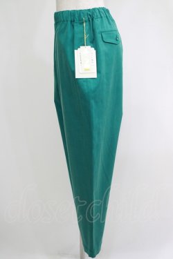 画像2: Jane Marple Dans Le Salon / Glossy twill tapered pants  グリーン H-25-10-28-066-JM-PA-KB-ZH