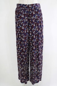 Jane Marple Dans Le Salon / Dance with roses dress pants  ボルドー H-25-10-28-067-JM-PA-KB-ZH