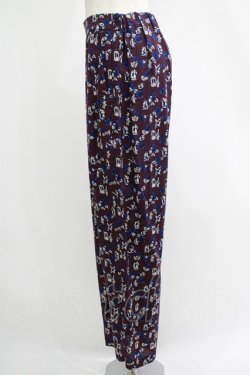 画像2: Jane Marple Dans Le Salon / Dance with roses dress pants  ボルドー H-25-10-28-067-JM-PA-KB-ZH