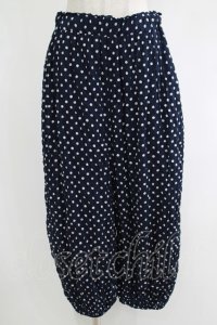 Jane Marple Dans Le Salon / Polka dotsフラッフィーパンツ  ネイビー H-25-10-28-068-JM-PA-KB-ZH