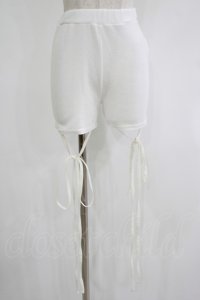 lilLilly / クロスリボンショートパンツ  WHITE H-25-10-28-071-LO-PA-KB-ZH