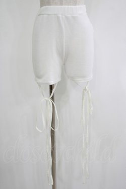 画像1: lilLilly / クロスリボンショートパンツ  WHITE H-25-10-28-071-LO-PA-KB-ZH