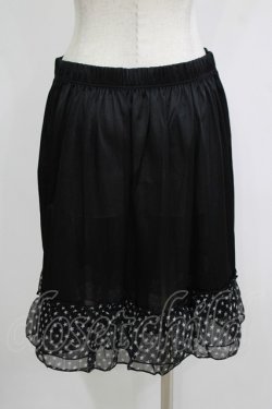 画像3: MARBLE / フリルペチコート  黒スター柄 H-25-10-28-074-GO-SK-KB-ZH