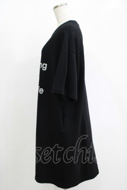 画像2: Jane Marple Dans Le Salon / Message logo jersey dress  ブラック H-25-10-28-077-JM-OP-KB-ZH