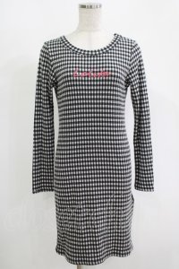 lilLilly / LOLITAギンガムワンピース  ブラック H-25-10-28-079-LO-OP-KB-ZH
