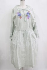 Jane Marple Dans Le Salon / Jardin Des Fleurs Embroideryドレス  ミント H-25-10-28-009-JM-OP-KB-ZT258