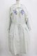 画像1: Jane Marple Dans Le Salon / Jardin Des Fleurs Embroideryドレス  ミント H-25-10-28-009-JM-OP-KB-ZH (1)