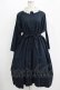 画像1: Jane Marple Dans Le Salon / レースカラーサックドレス  ネイビー H-25-10-28-010-JM-OP-KB-ZH (1)