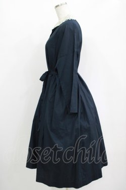 画像2: Jane Marple Dans Le Salon / レースカラーサックドレス  ネイビー H-25-10-28-010-JM-OP-KB-ZH