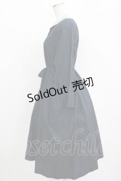 画像2: Jane Marple Dans Le Salon / レースカラーサックドレス  ネイビー H-25-10-28-010-JM-OP-KB-ZH