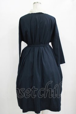 画像3: Jane Marple Dans Le Salon / レースカラーサックドレス  ネイビー H-25-10-28-010-JM-OP-KB-ZH