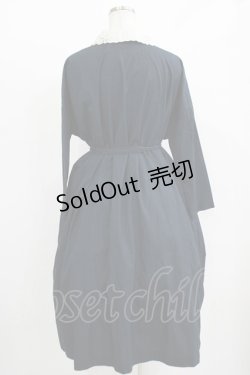 画像3: Jane Marple Dans Le Salon / レースカラーサックドレス  ネイビー H-25-10-28-010-JM-OP-KB-ZH