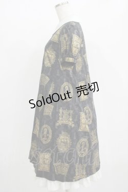 画像2: Jane Marple / チェスゴアードワンピース  黒 H-25-10-28-011-JM-OP-KB-ZH