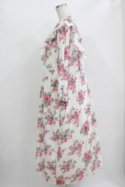 画像2: Jane Marple / Strawberries and flowersラッフルフリルドレス  オフ H-25-10-28-014-JM-OP-KB-ZH