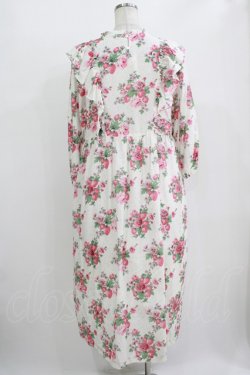 画像3: Jane Marple / Strawberries and flowersラッフルフリルドレス  オフ H-25-10-28-014-JM-OP-KB-ZH