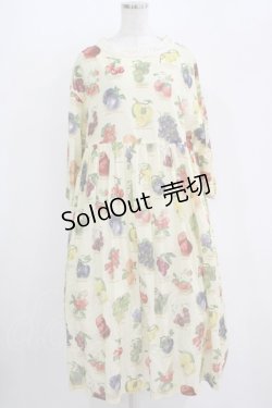 画像1: Jane Marple / Fruits dictionaryのドレス  アイボリー H-25-10-28-018-JM-OP-KB-ZT197