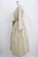 画像2: Jane Marple / フレンチロゴリボンタブリエドレス  ライトベージュ H-25-10-28-019-JM-OP-KB-ZH (2)