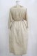 画像3: Jane Marple / フレンチロゴリボンタブリエドレス  ライトベージュ H-25-10-28-019-JM-OP-KB-ZH (3)