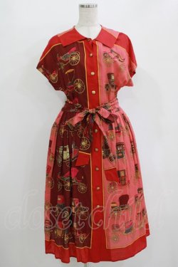 画像1: Jane Marple Dans Le Salon / Hansom cabsワンピース  ローズ H-25-10-28-003-JM-OP-KB-ZH