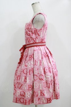 画像2: Jane Marple / アルファベットロゴスクエアドレス  ローズ H-25-10-28-021-JM-OP-KB-ZH