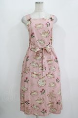 Jane Marple / Tea for twoサロペットスカート  ピンク H-25-10-28-023-JM-OP-KB-ZH
