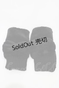 m petit by misako / AMハンドウォーマー  ブラック H-25-10-29-001-LO-ZA-NS-ZH