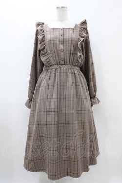 画像1: m petit by misako / チェックワンピース L ブラウン H-25-10-29-036-LO-OP-NS-ZH