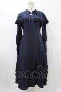 FLC / MINA*ケープワンピース S ネイビー H-25-10-29-038-0-OP-NS-ZH