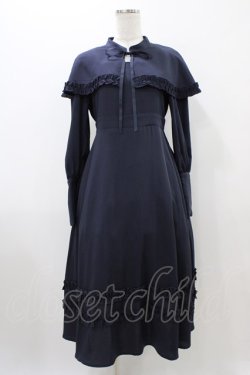 画像1: FLC / MINA*ケープワンピース S ネイビー H-25-10-29-038-0-OP-NS-ZH