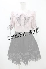 Ank Rouge / ゆいみすxAnkRougeコラボ ドッキングワンピース M ピンク/ブラック H-25-10-29-040-CA-OP-NS-ZH