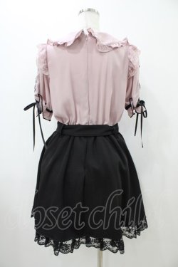 画像2: Ank Rouge / ゆいみすxAnkRougeコラボ ドッキングワンピース M ピンク/ブラック H-25-10-29-040-CA-OP-NS-ZH