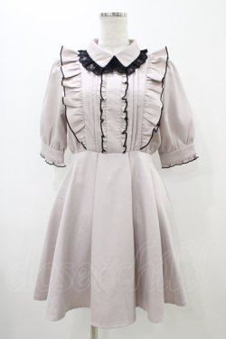 画像1: Rojita / ブローチ付きフリルワンピース Free ピンク H-25-10-29-041-LO-OP-NS-ZH