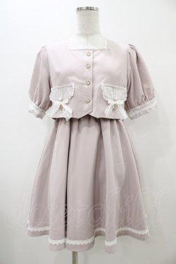 画像1: Rojita / フラップリボン付レイヤードワンピース Free ピンク H-25-10-29-042-LO-OP-NS-ZH