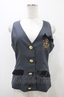 画像1: ALICE and the PIRATES / 千鳥柄スクールベスト Free グレー H-25-10-29-048-PA-JA-NS-ZH