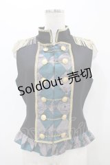 ALICE and the PIRATES / フリムフラムな音楽隊の休日柄 ベスト Free ブラック/グリーン H-25-10-29-049-PA-JA-NS-ZH