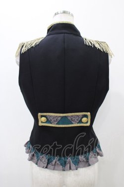 画像2: ALICE and the PIRATES / フリムフラムな音楽隊の休日柄 ベスト Free ブラック/グリーン H-25-10-29-049-PA-JA-NS-ZH