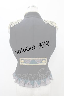 画像2: ALICE and the PIRATES / フリムフラムな音楽隊の休日柄 ベスト Free ブラック/グリーン H-25-10-29-049-PA-JA-NS-ZH